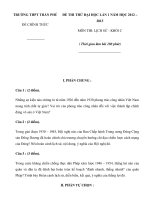Đề Thi Thử Đại Học Khối C Lịch Sử 2013 - Phần 3 - Đề 1 pdf