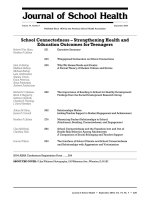 School Connectedness – Strengthening Health and Education Outcomes for Teenagers pptx