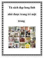 Tủ sách đẹp lung linh nhờ được trang trí mặt trong potx