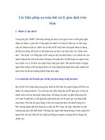 Các biện pháp an toàn khi xử lý giao dịch trên Web ppt