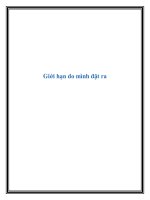 Giới hạn do mình đặt ra pptx