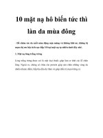 10 mặt nạ hô biến tức thì làn da mùa đông docx
