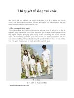 7 bí quyết để sống vui khỏe ppt