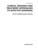 Clinical, Research and Treatment Approaches to Affective Disorders Edited by Mario Francisco Juruena potx