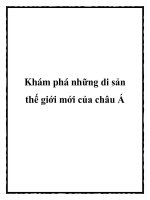 Khám phá những di sản thế giới mới của châu Á pptx