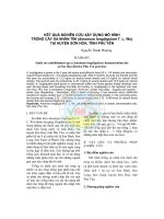 Kết quả nghiên cứu xây dựng mô hình trồng cây sa nhân tím (Amomum longiligulare T. L. Wu) tại huyện Sơn Hòa, tỉnh Phú Yên docx
