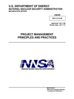 PROJECT MANAGEMENT PRINCIPLES AND PRACTICES: NSO O 413.XB docx