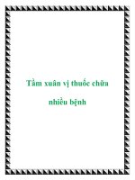 Tầm xuân vị thuốc chữa nhiều bệnh potx