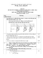 đáp án đề thi lí thuyết tốt nghiệp khóa 2 - điện dân dụng - mã đề thi ddd - lt (41)