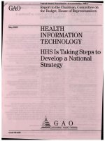health information technology hhs is taking steps to develop a national pot