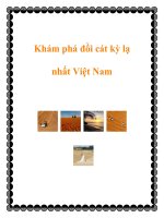 Khám phá đồi cát kỳ lạ nhất Việt Nam pot