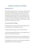 Khi đầu tư website: Lưu trữ Website doc