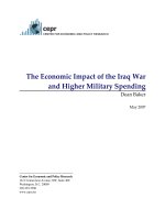 The Economic Impact of the Iraq War and Higher Military Spending pptx