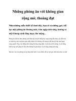 Những phòng ăn với không gian rộng mở, thoáng đạt potx