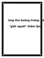 Ung thư buồng trứng: kẻ 