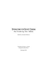 SPRINGTIME DOR SOVIET CINEMA: RE/VIEWING THE 1960S pdf