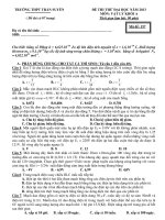 Đề Thi Thử Đại Học Vật Lý 2013 - Phần 2 - Đề 7 (có đáp án) ppt
