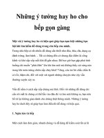 Những ý tưởng hay ho cho bếp gọn gàng potx