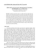 TRỒNG RỪNG SẢN XUẤT QUY MÔ HỘ Ở HUYỆN NAM ĐÔNG, MÔ HÌNH HIỆU QUẢ VÀ TIỀM NĂNG docx