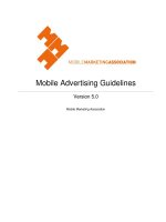 Mobile Advertising Guidelines Version 5.0 Mobile Marketing Association docx