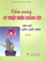 cẩm nang kỹ thuật nhân giống cây