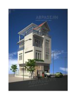 Xây nhà 3 tầng theo phong cách Châu Âu doc