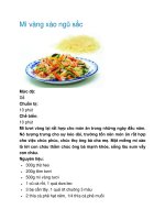 Mì vàng xào ngũ sắc pptx
