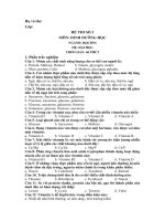 ĐỀ THI SỐ 3 MÔN DINH DƯỠNG HỌC pptx