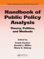 Handbook of Public Policy Analysis Theory, Politics, and Methods pptx