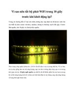 Vì sao nên tắt bộ phát WiFi trong 10 giây trước khi khởi động lại? pptx