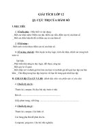 giáo án bài cực trị hàm số - toán 12 - gv.ngô nguyên