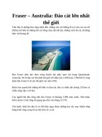 Fraser – Australia: Đảo cát lớn nhất thế giới potx