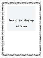 Điều trị bệnh võng mạc trẻ đẻ non potx