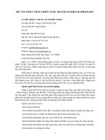 phân tích chiến lược doanh nghiệp hapromart