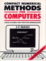 compact numerical methods for computers linear algebra and function minimisation 2ed - adam hilger