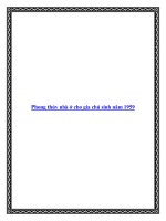 Phong thủy nhà ở cho gia chủ sinh năm 1959 potx