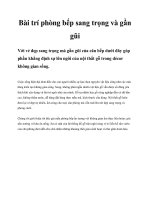 Bài trí phòng bếp sang trọng và gần gũi pdf