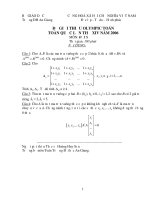 ÐÊ GIỚI THIỆU OLYMPIC TOÁN TOÀN QUÔC LÂN THỨ XIV NĂM 2006 MÔN: ÐẠI SÔ pot
