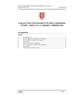 COLLECTIVE INVESTMENT FUNDS (CERTIFIED FUNDS – FEES) (No. 2) (JERSEY) ORDER 2012 pptx