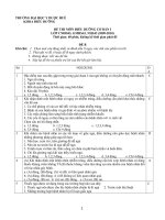 ÐỀ THI MÔN ÐIỀU DƯỠNG CƠ BẢN ÐỀ B pdf