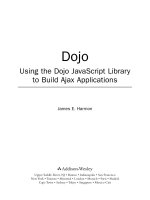 addison - wesley professional dojo, using the dojo javascript library to build ajax applications (2009)