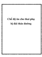 Chế độ ăn cho thai phụ bị đái tháo đường docx