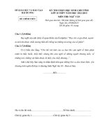 Đề thi học sinh giỏi lớp 10 THPT tỉnh Hải Dương năm học 2013 Môn Văn pptx