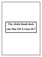 Tùy chỉnh thanh dock của Mac OS X Lion 10.7 pptx