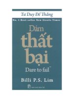 tư duy để thắng - dám thất bại