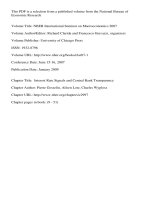 NBER International Seminar on Macroeconomics 2007 ppt