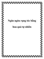 Ngăn ngừa rụng tóc bằng hoa quả tự nhiên doc