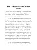 Đăng ký sử dụng Office Web Apps trên SkyDrive doc