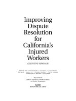 Improving Dispute Resolution for California’s Injured Workers doc