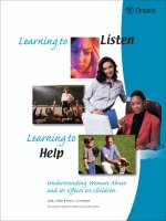 Learning to Listen Learning to Help Understanding Woman Abuse and its Effects on Children docx